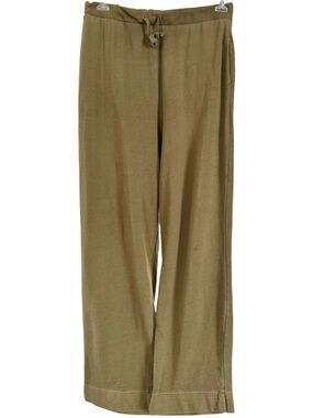 Old Navy Olive Drawstring Terry Track Pants M Tall